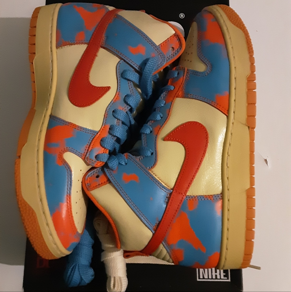 nike dunk high 1985 sp orange acid wash